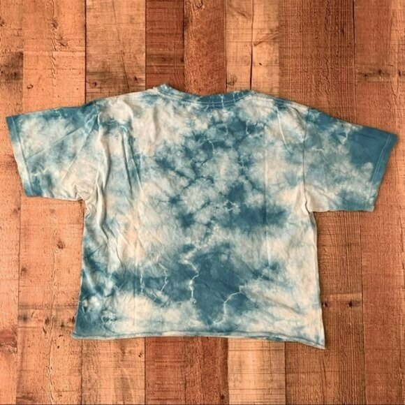 Pink Floyd the dark side of the moon tie dye short sleeve crop top t-shirt - M - Picture 6 of 6